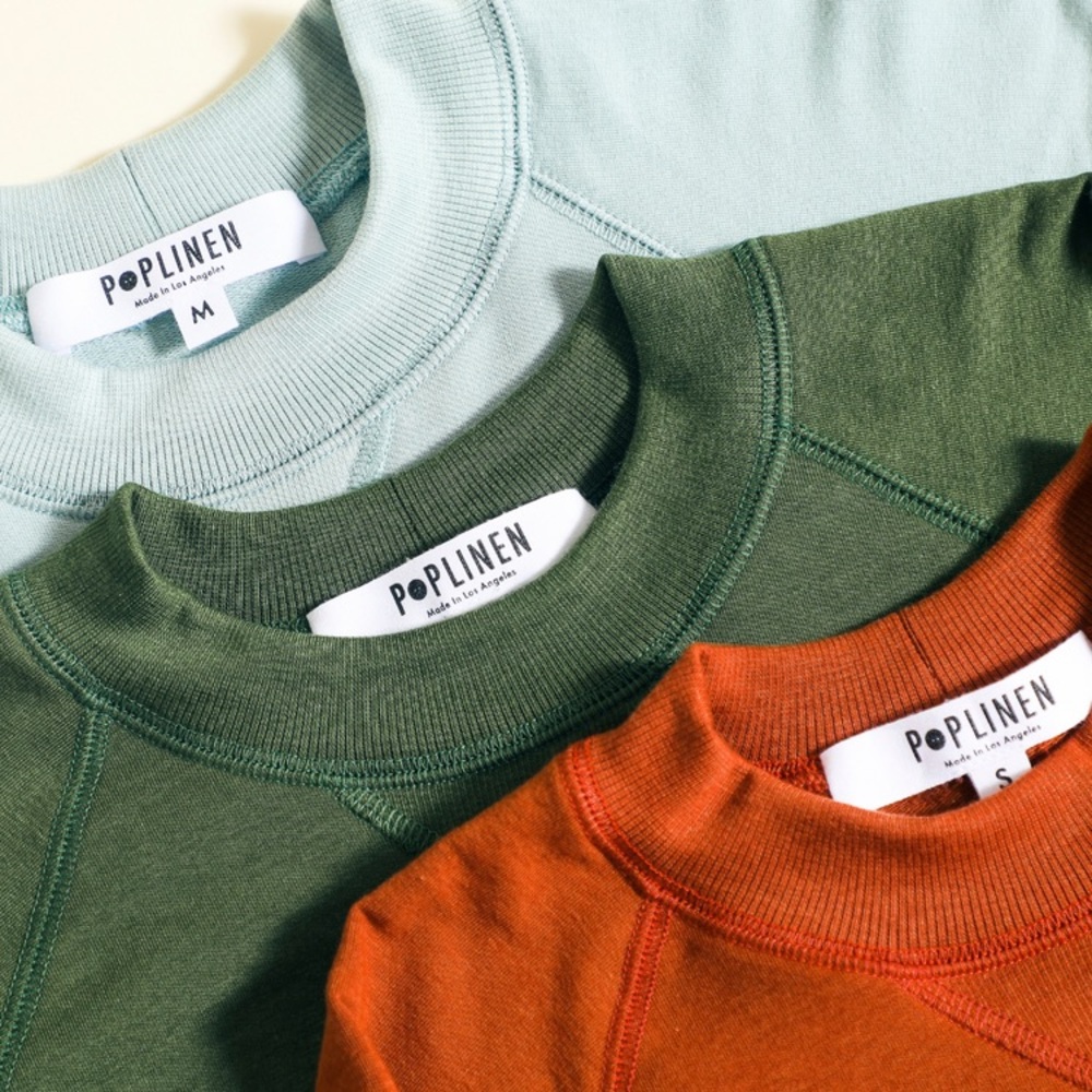 Poplinen Agnes Raglan Sweatshirt – Mint Green